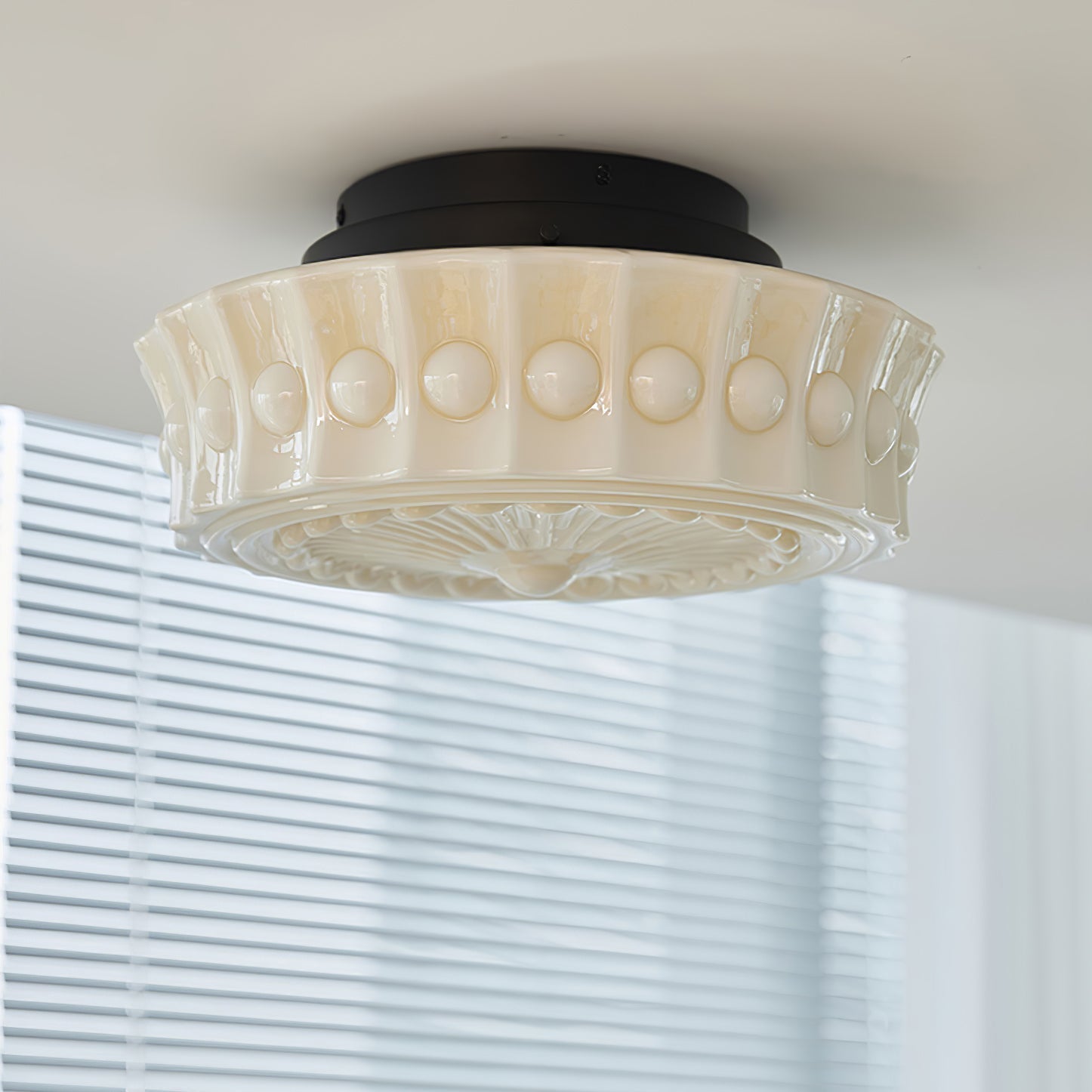 Elena Glass Ceiling Light - Lamp Copper