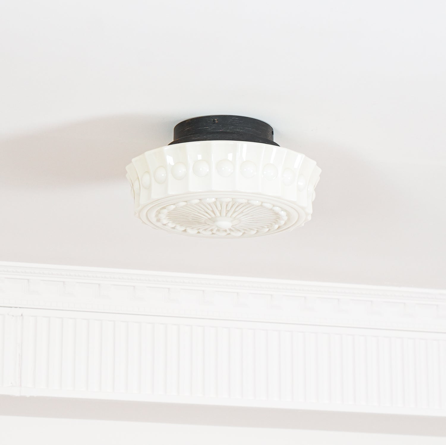 Elena Glass Ceiling Light - Lamp Copper