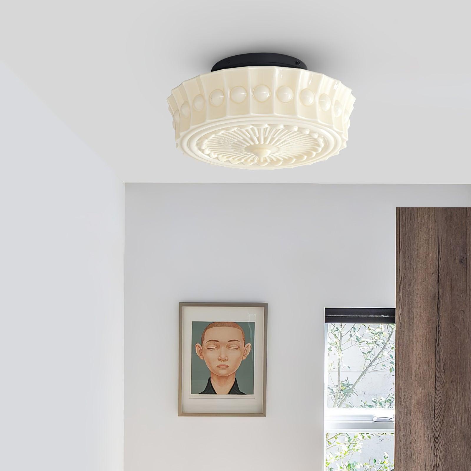 Elena Glass Ceiling Light - Lamp Copper