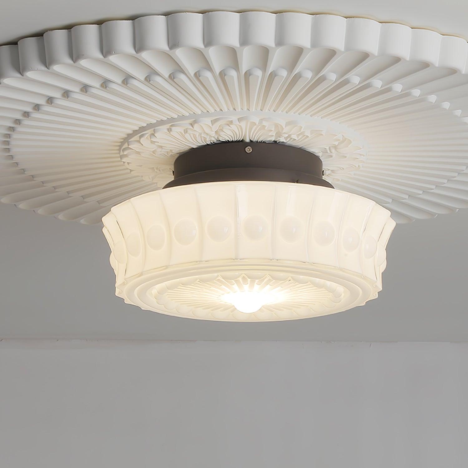 Elena Glass Ceiling Light - Lamp Copper