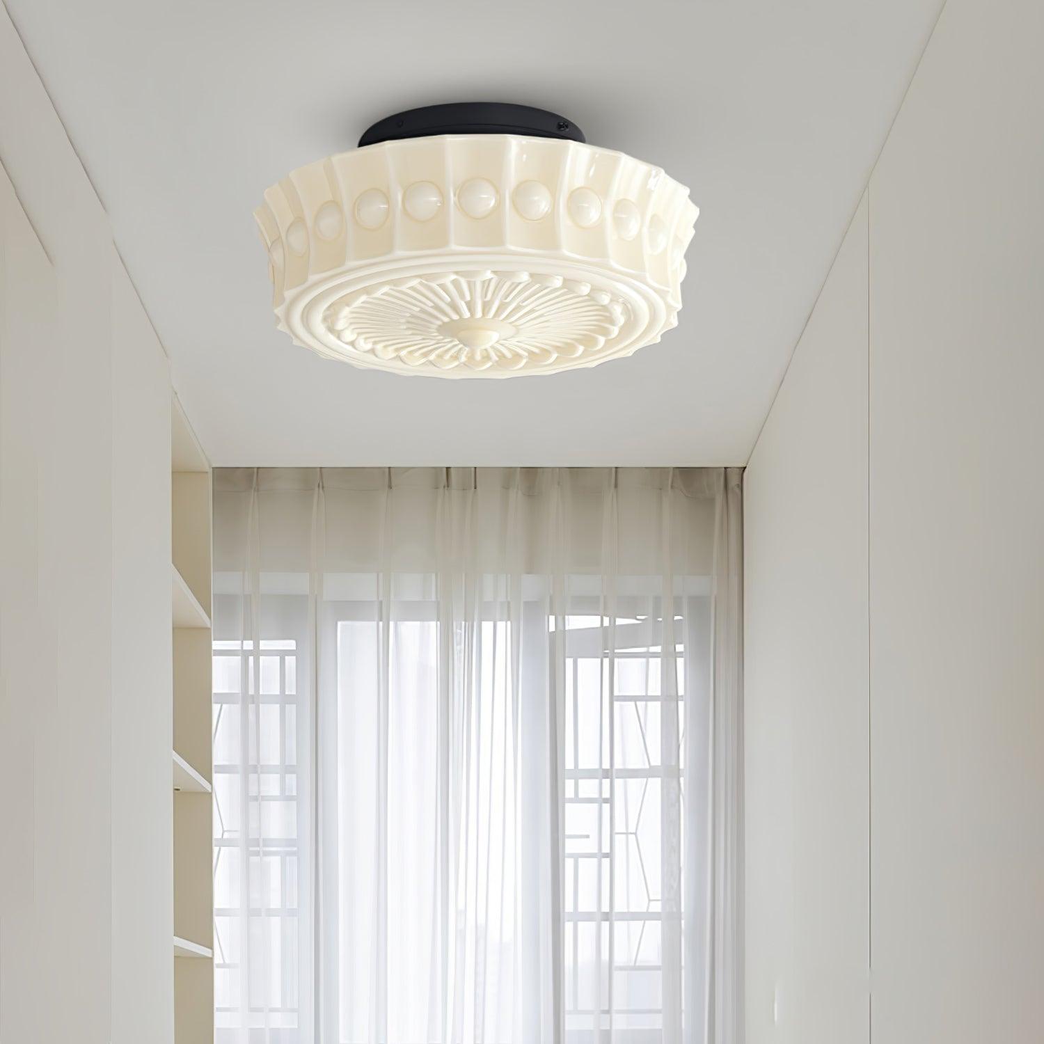 Elena Glass Ceiling Light - Lamp Copper