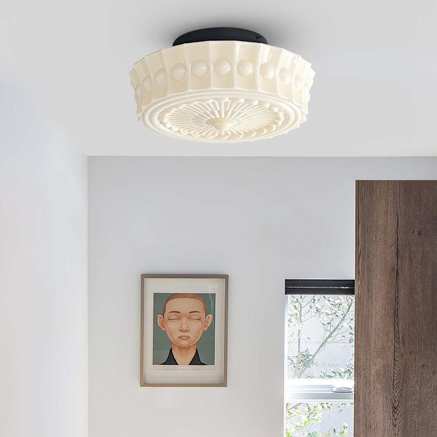 Elena Glass Ceiling Light - Lamp Copper