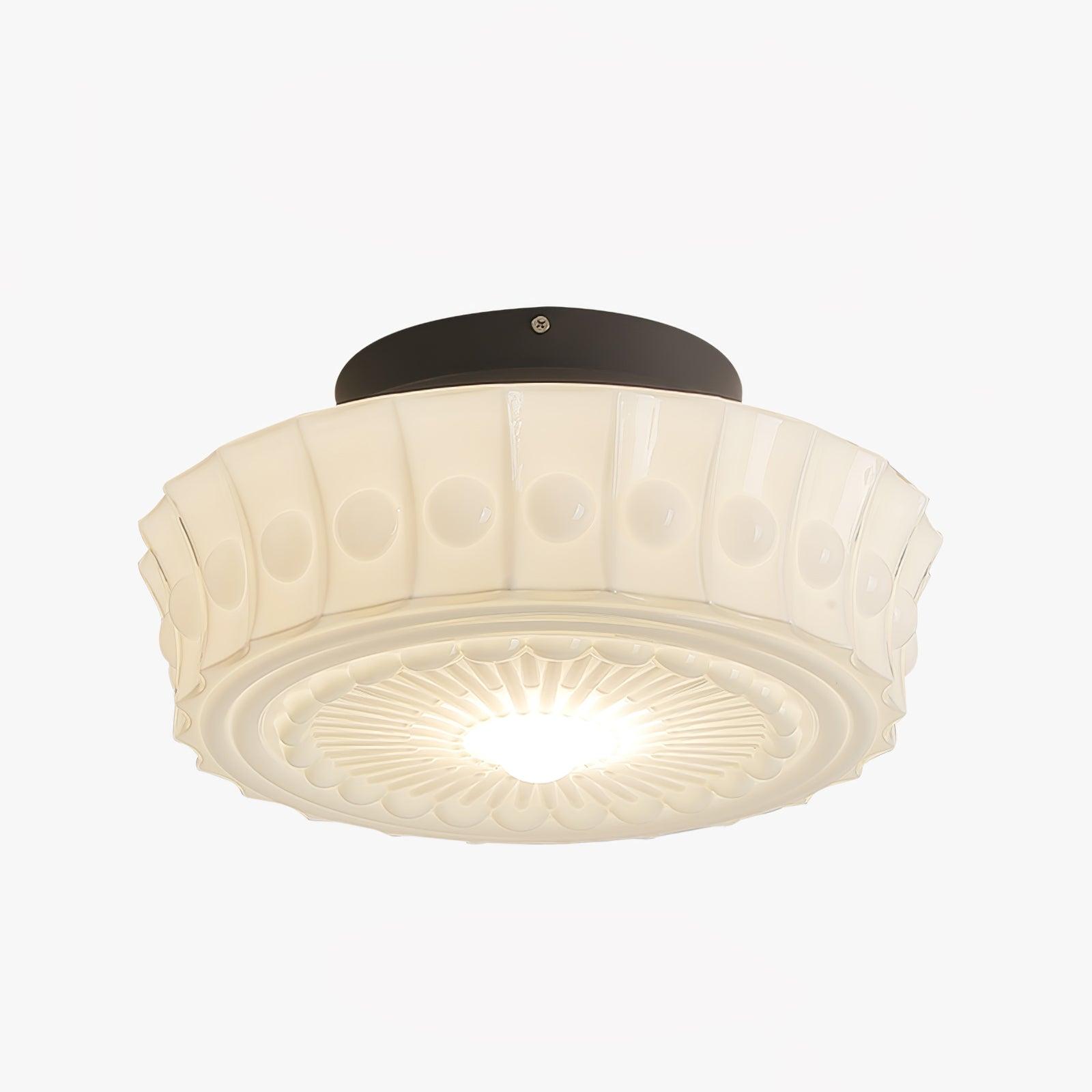 Elena Glass Ceiling Light - Lamp Copper