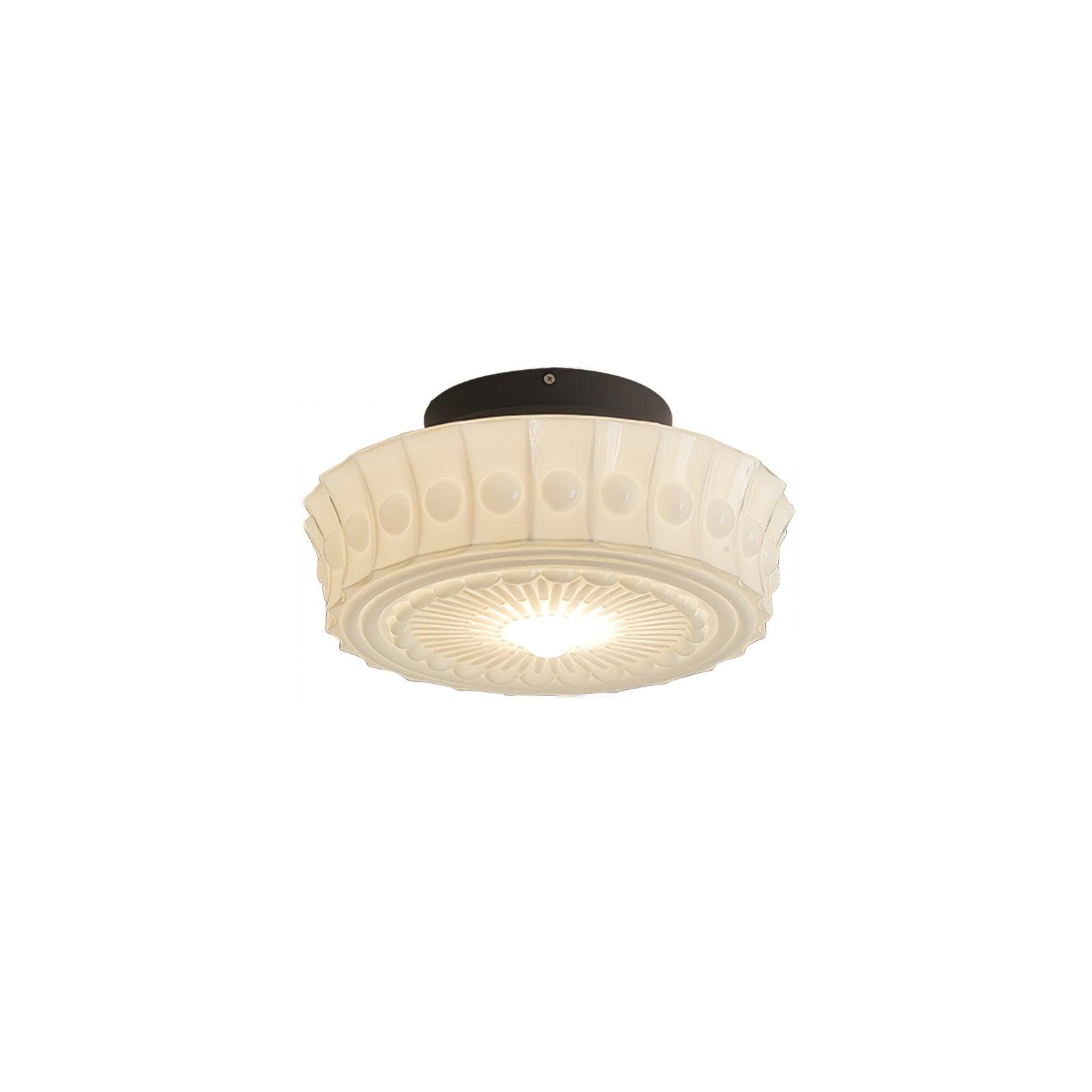 Elena Glass Ceiling Light - Lamp Copper
