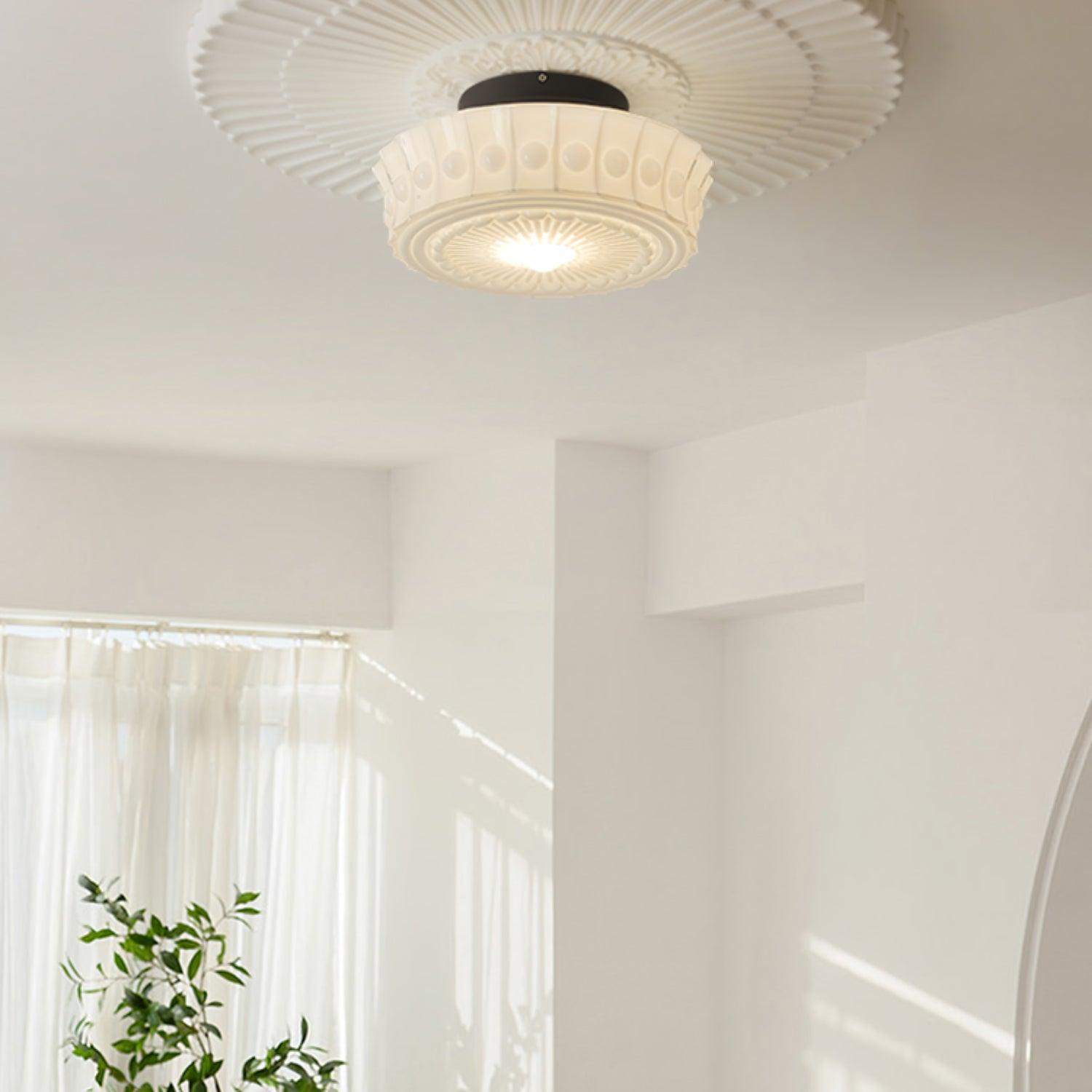 Elena Glass Ceiling Light - Lamp Copper
