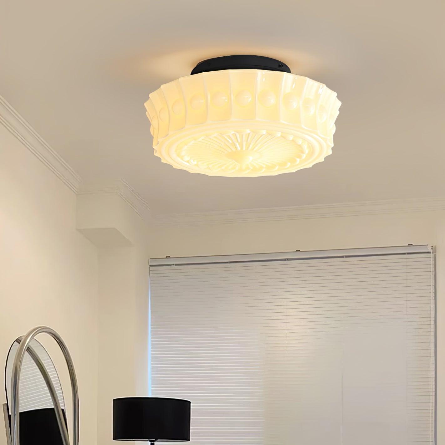 Elena Glass Ceiling Light - Lamp Copper