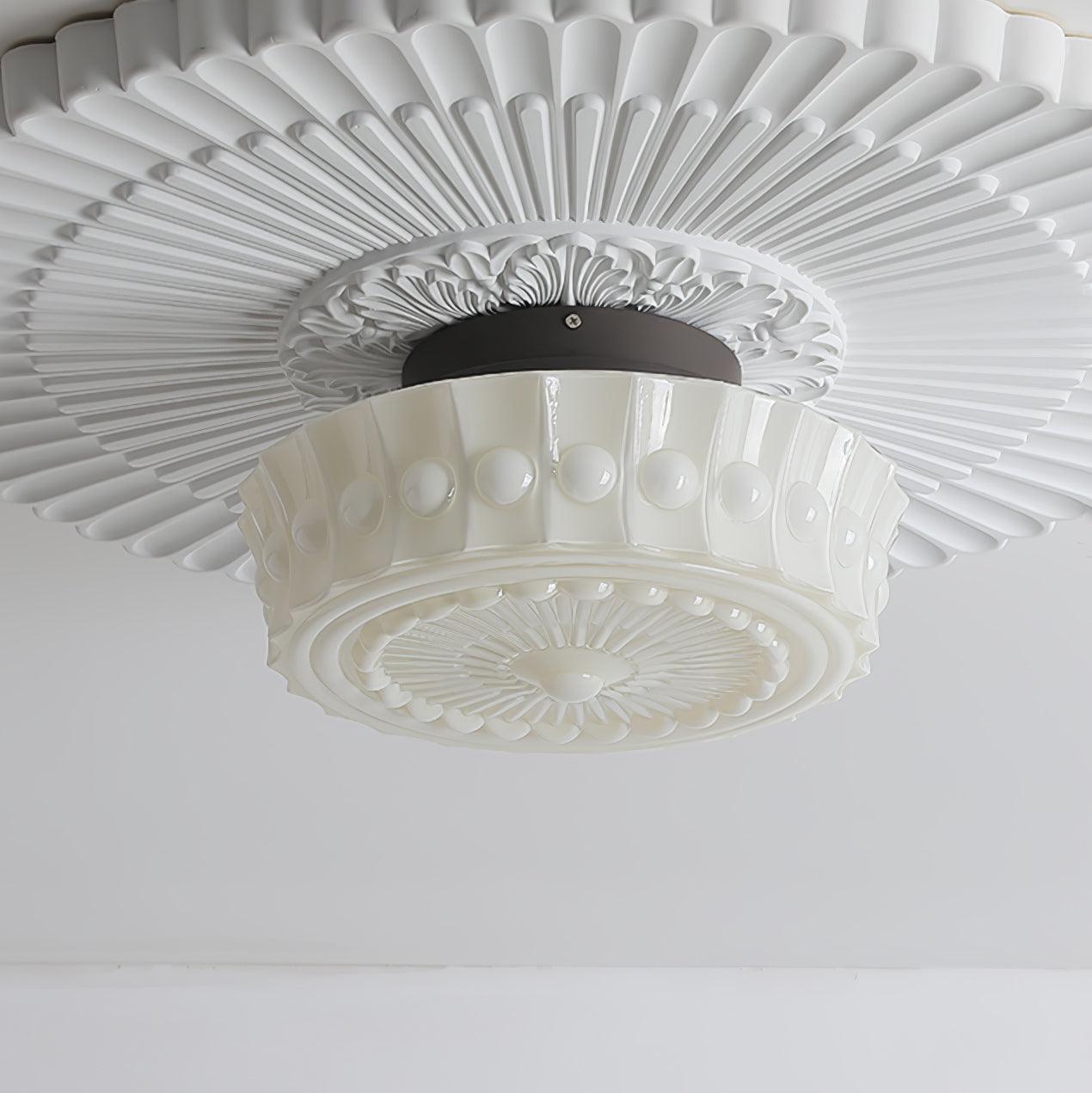Elena Glass Ceiling Light - Lamp Copper