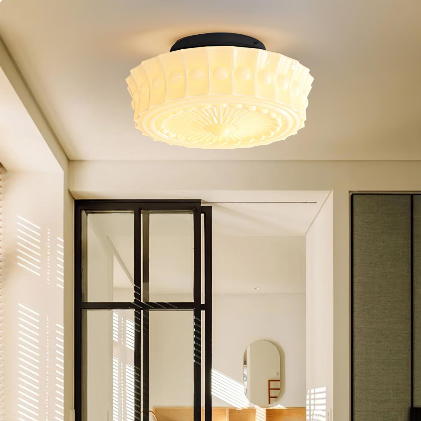 Elena Glass Ceiling Light - Lamp Copper
