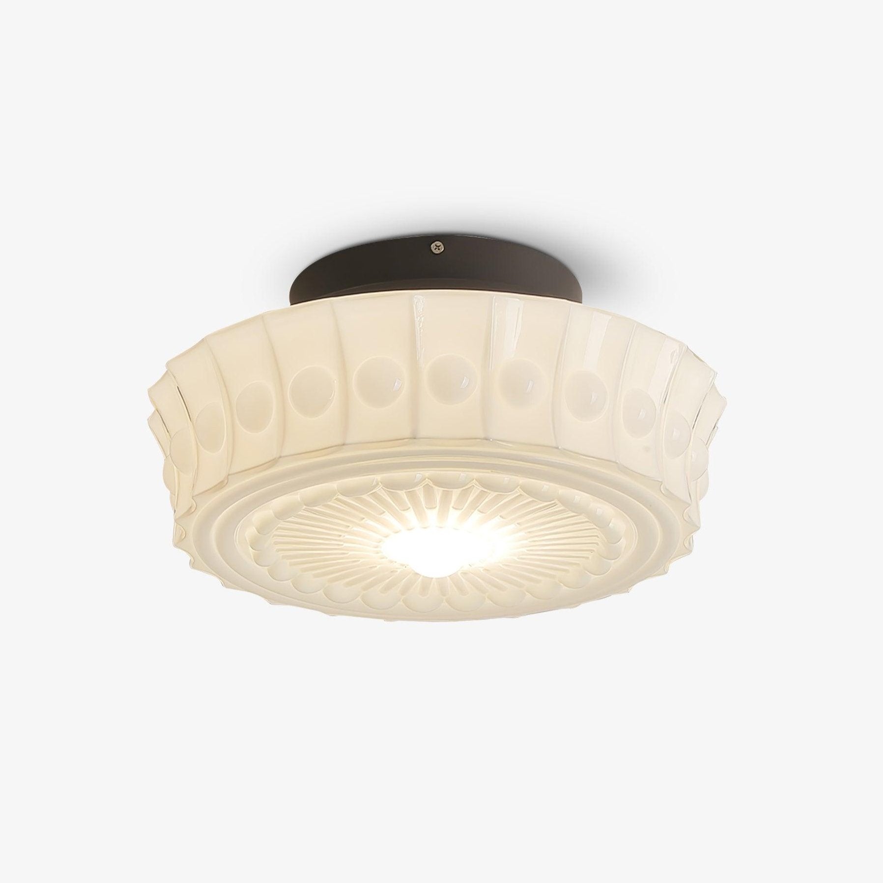Elena Glass Ceiling Light - Lamp Copper