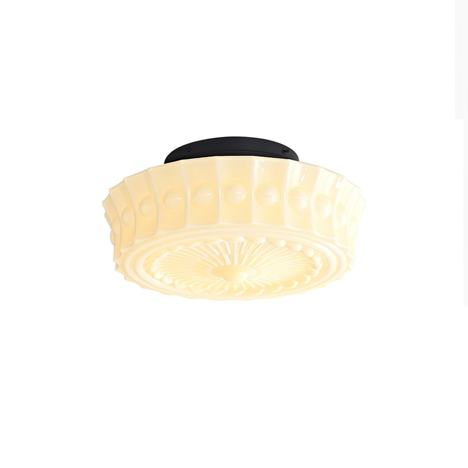 Elena Glass Ceiling Light - Lamp Copper