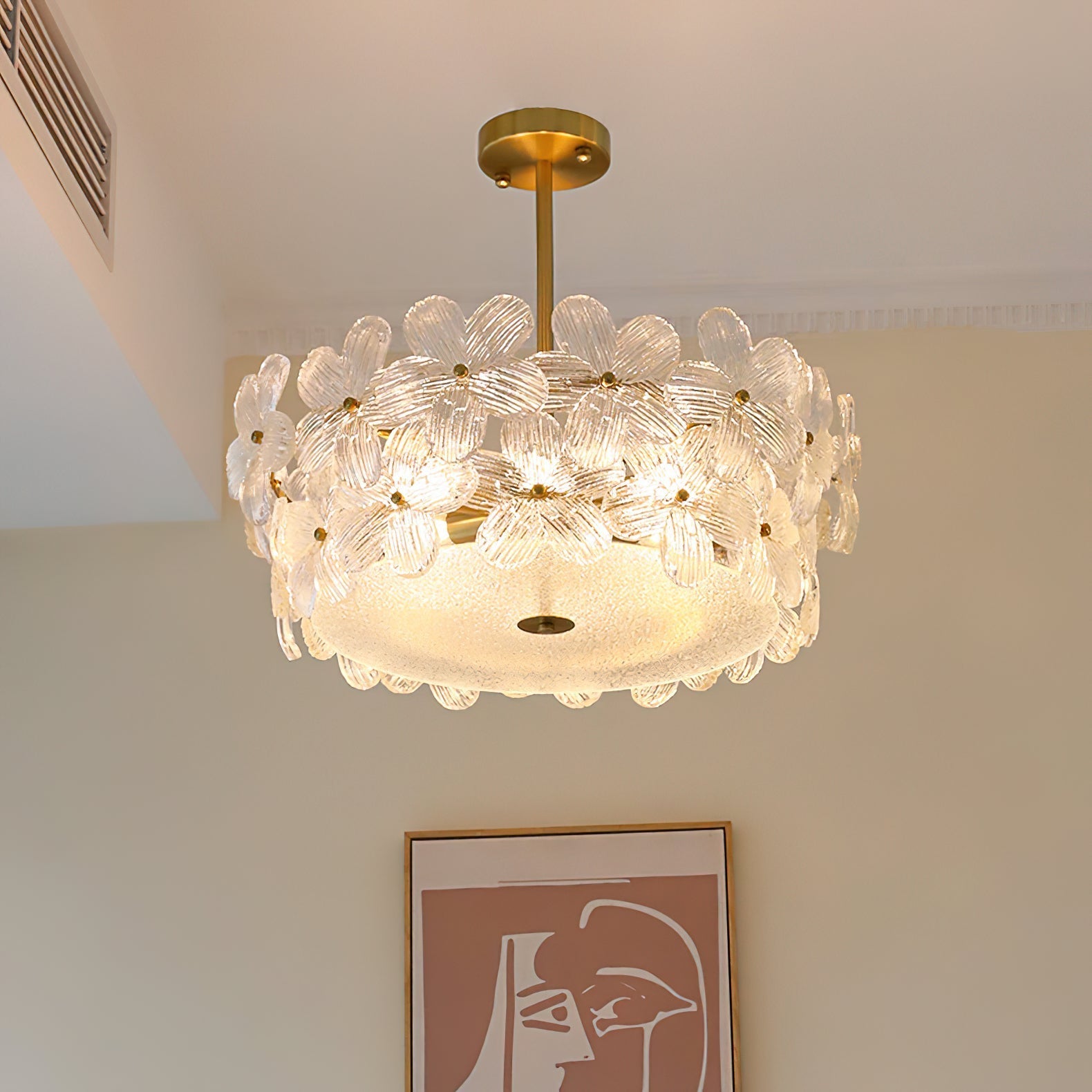Kite Postmodern Luxury Art Unique Metal Glass Chandelier - Lamp Copper