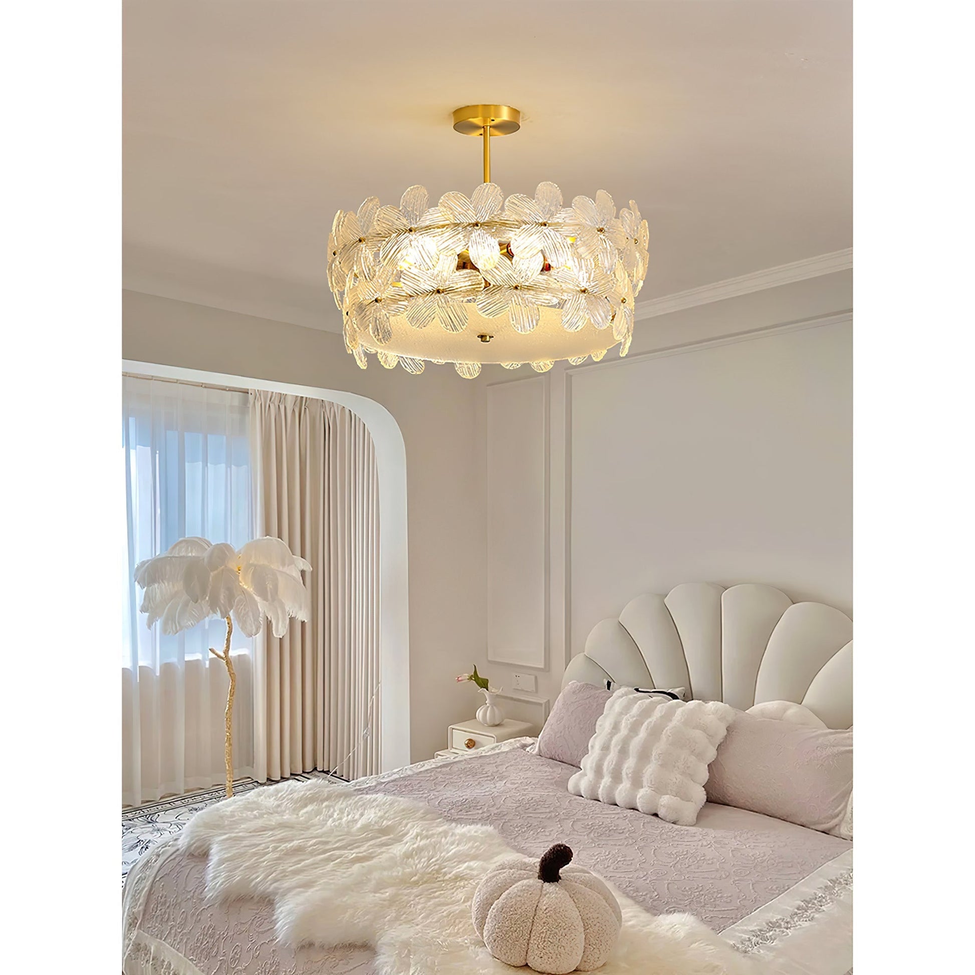 Kite Postmodern Luxury Art Unique Metal Glass Chandelier - Lamp Copper