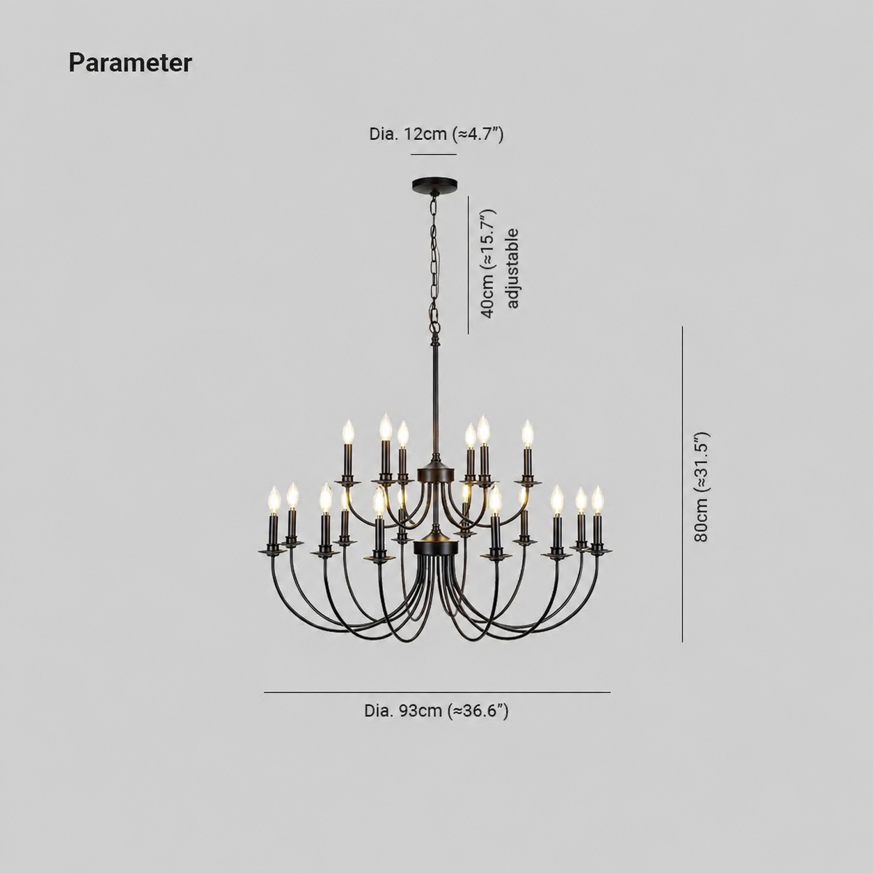 Silva LED Chandelier Bedroom Living Room Ding Room