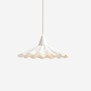Rivora White Ceramic Pendant Light - Lamp Copper