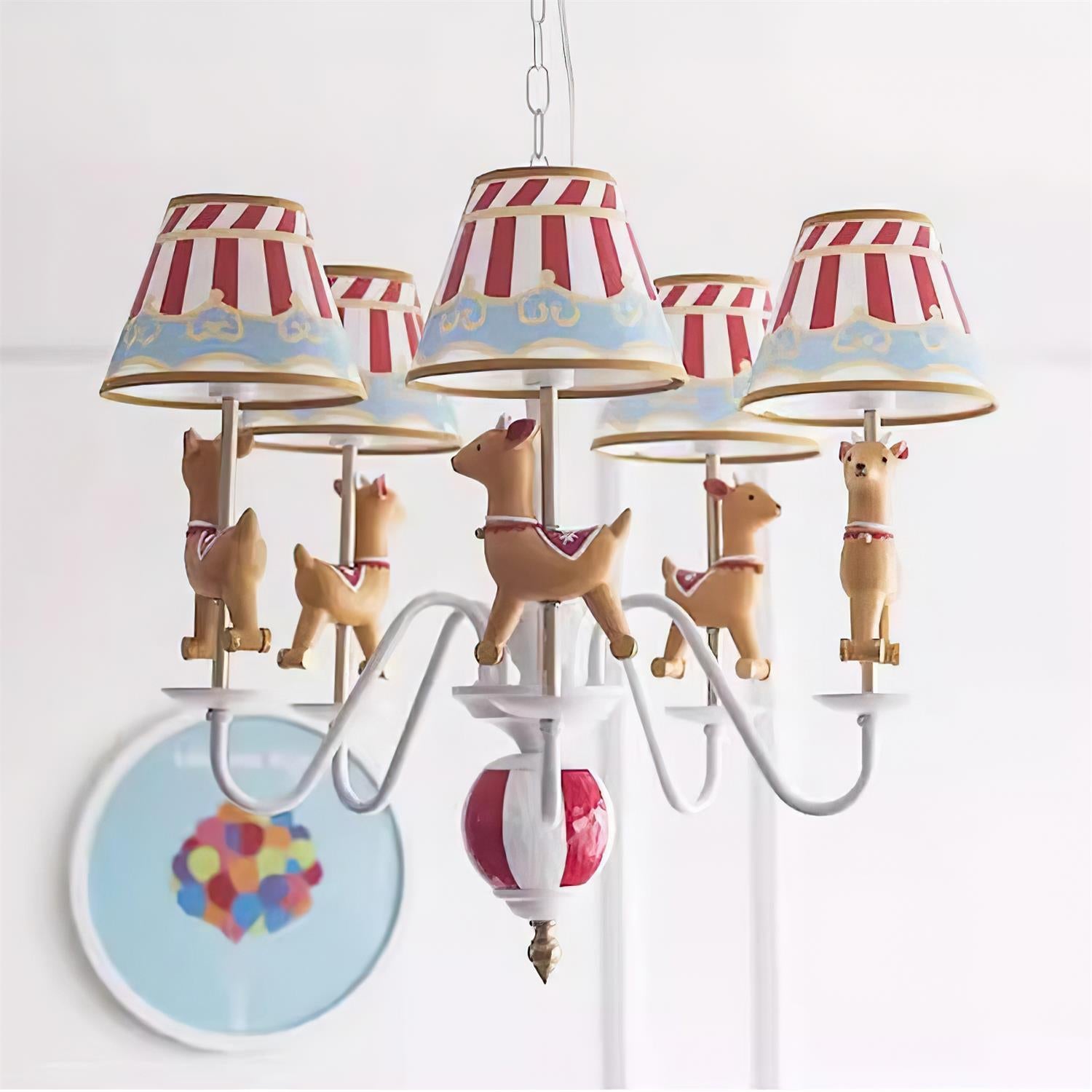 Delfio Carousel Chandelier - Lamp Copper