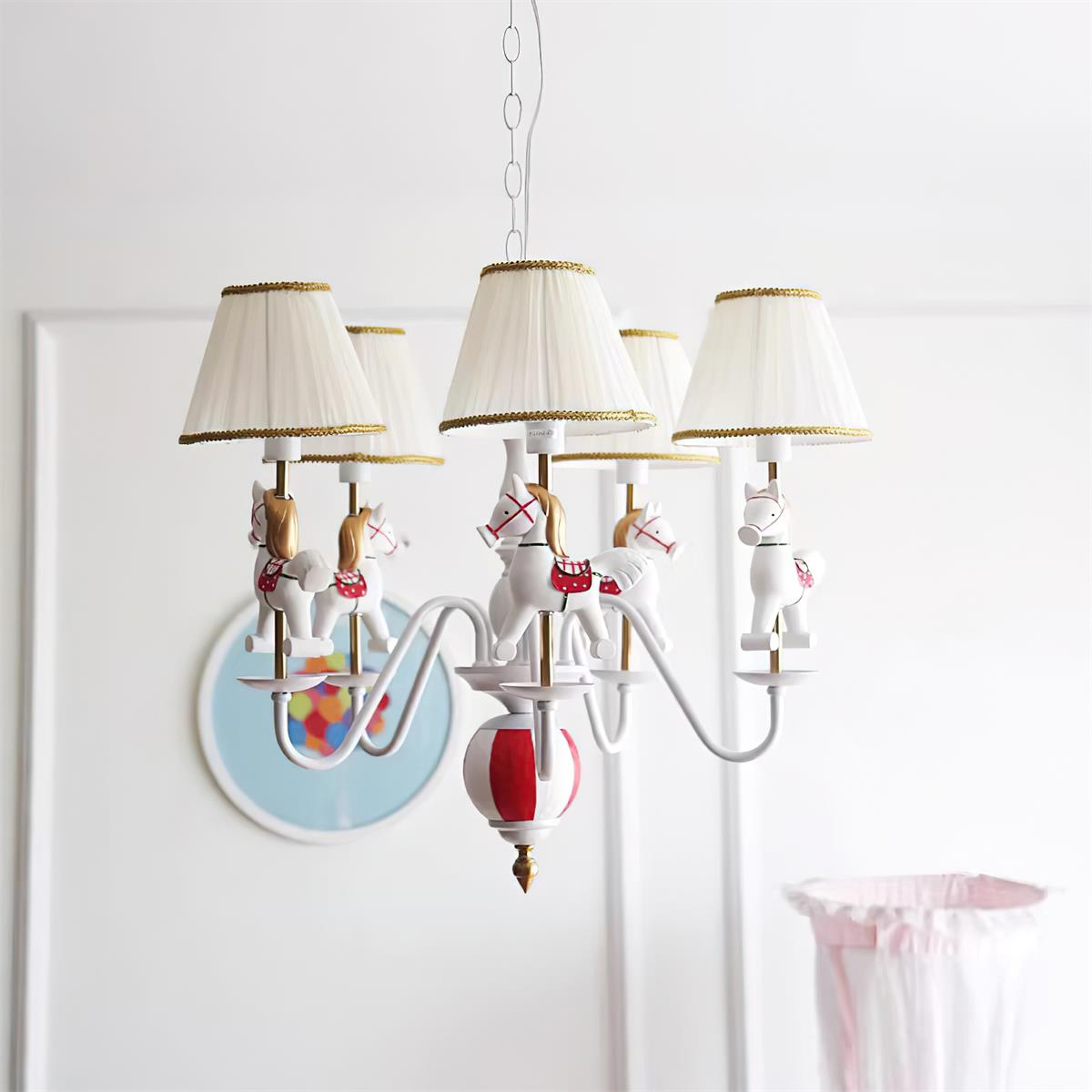 Delfio Carousel Chandelier - Lamp Copper