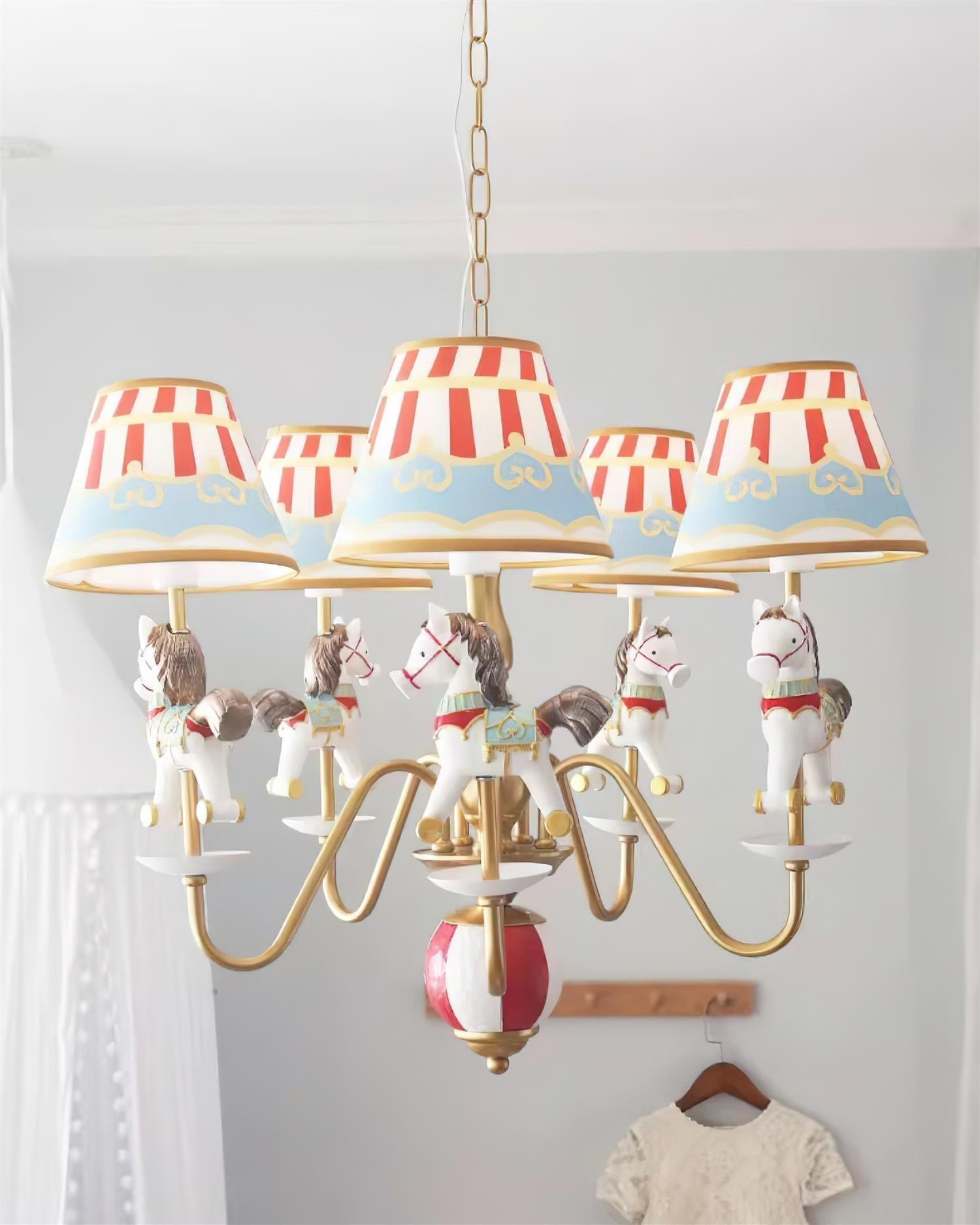 Delfio Carousel Chandelier - Lamp Copper