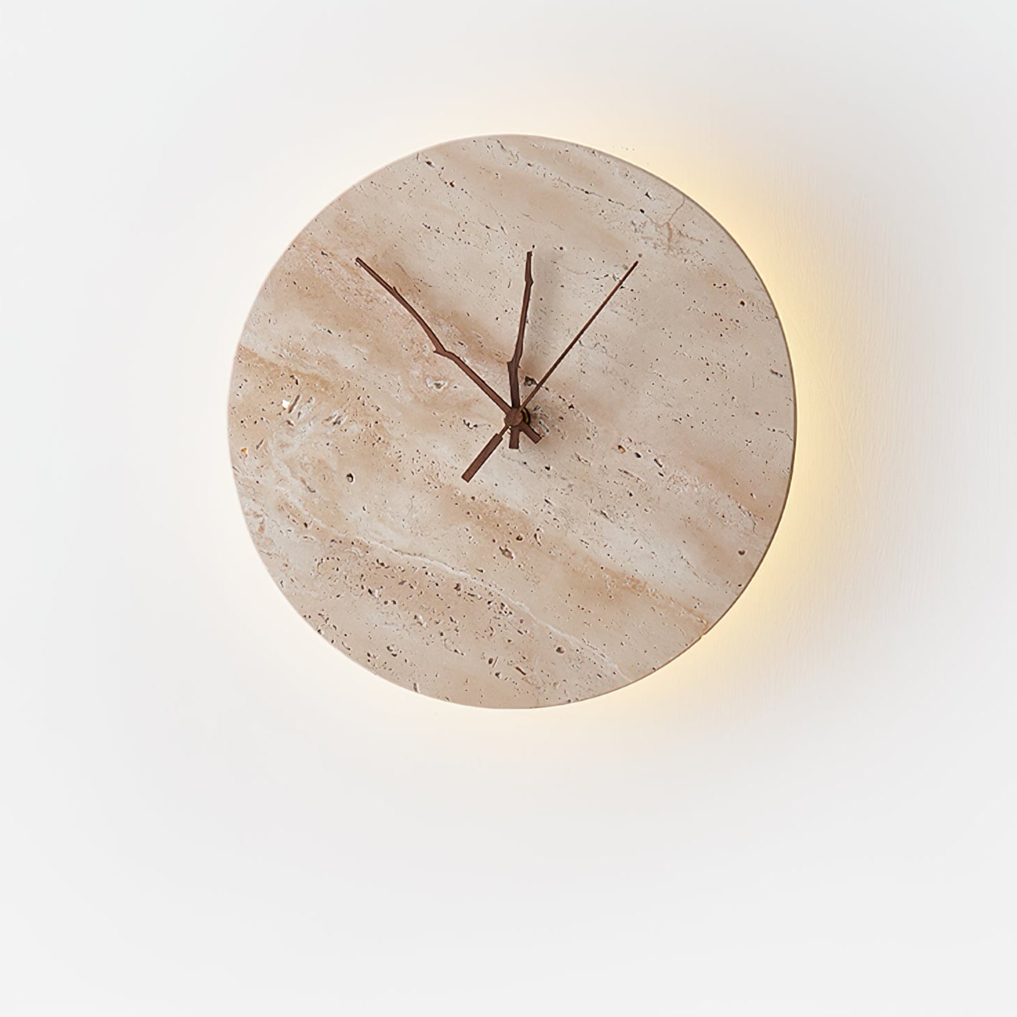 Volira Minimalist Travertine Wall Light - Lamp Copper