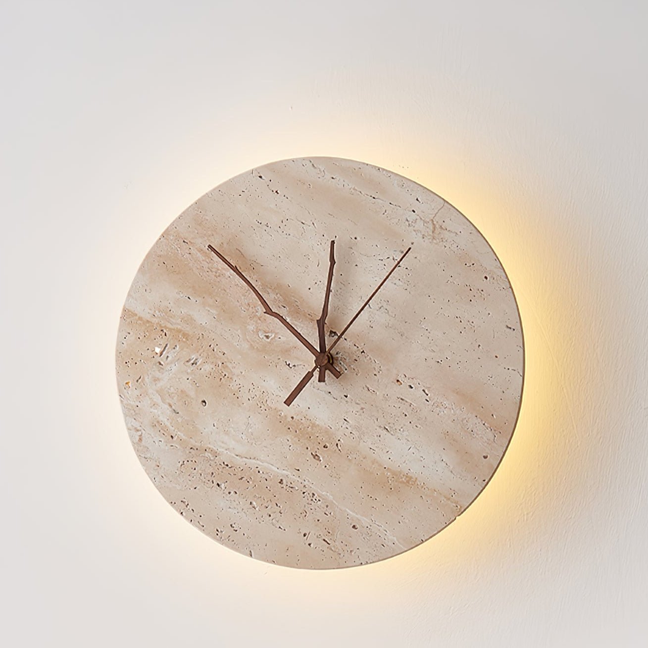 Volira Minimalist Travertine Wall Light - Lamp Copper