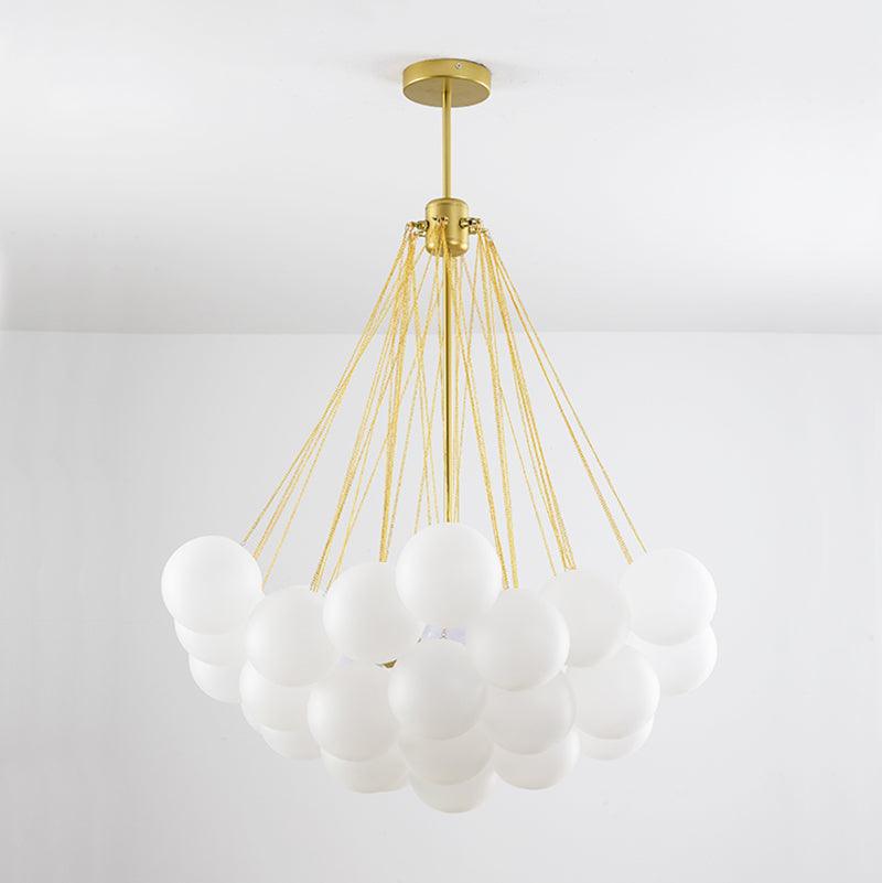 Fayne Glass Globe Pendant Light Bubble - Lamp Copper