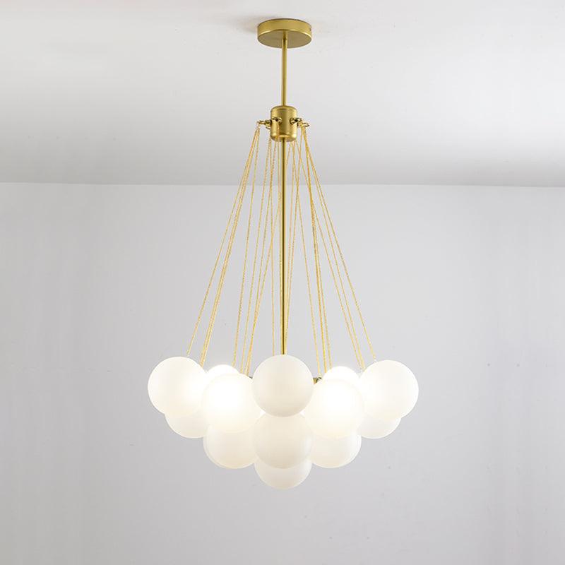 Fayne Glass Globe Pendant Light Bubble - Lamp Copper