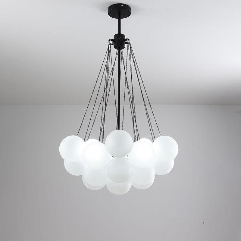 Fayne Glass Globe Pendant Light Bubble - Lamp Copper