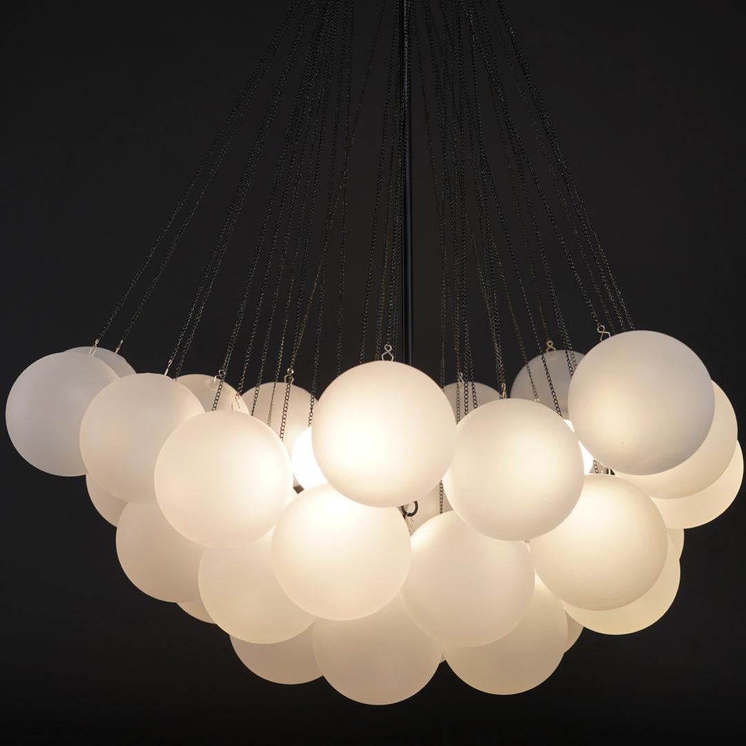 Fayne Glass Globe Pendant Light Bubble - Lamp Copper