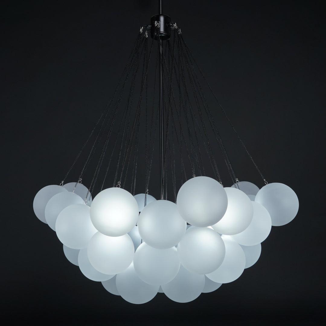 Fayne Glass Globe Pendant Light Bubble - Lamp Copper