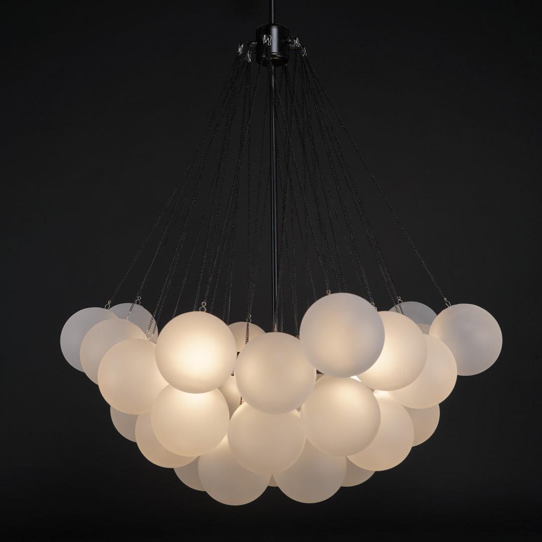 Fayne Glass Globe Pendant Light Bubble - Lamp Copper
