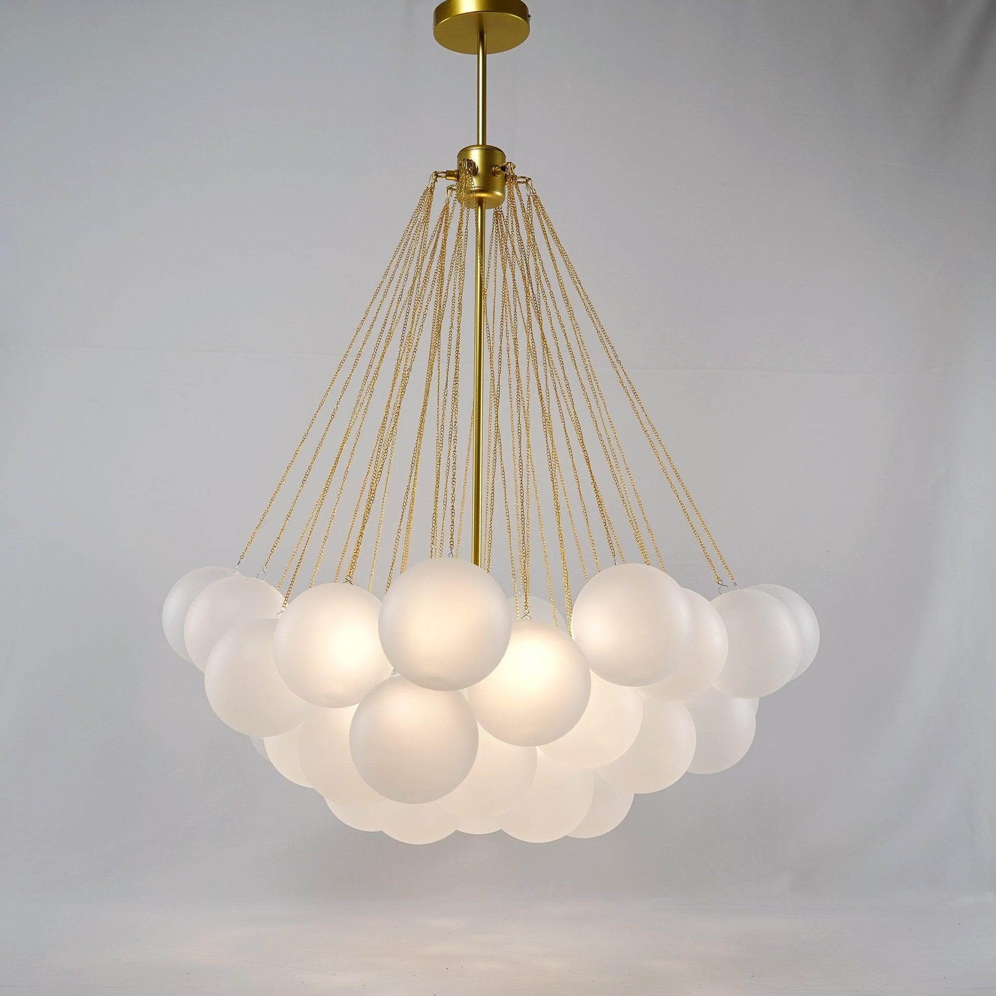 Fayne Glass Globe Pendant Light Bubble - Lamp Copper