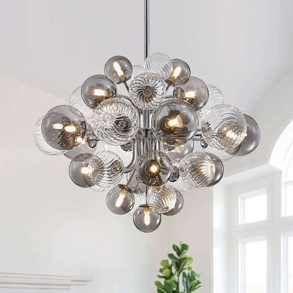 Virela Postmodern luxury Glass Chandelier - Lamp Copper