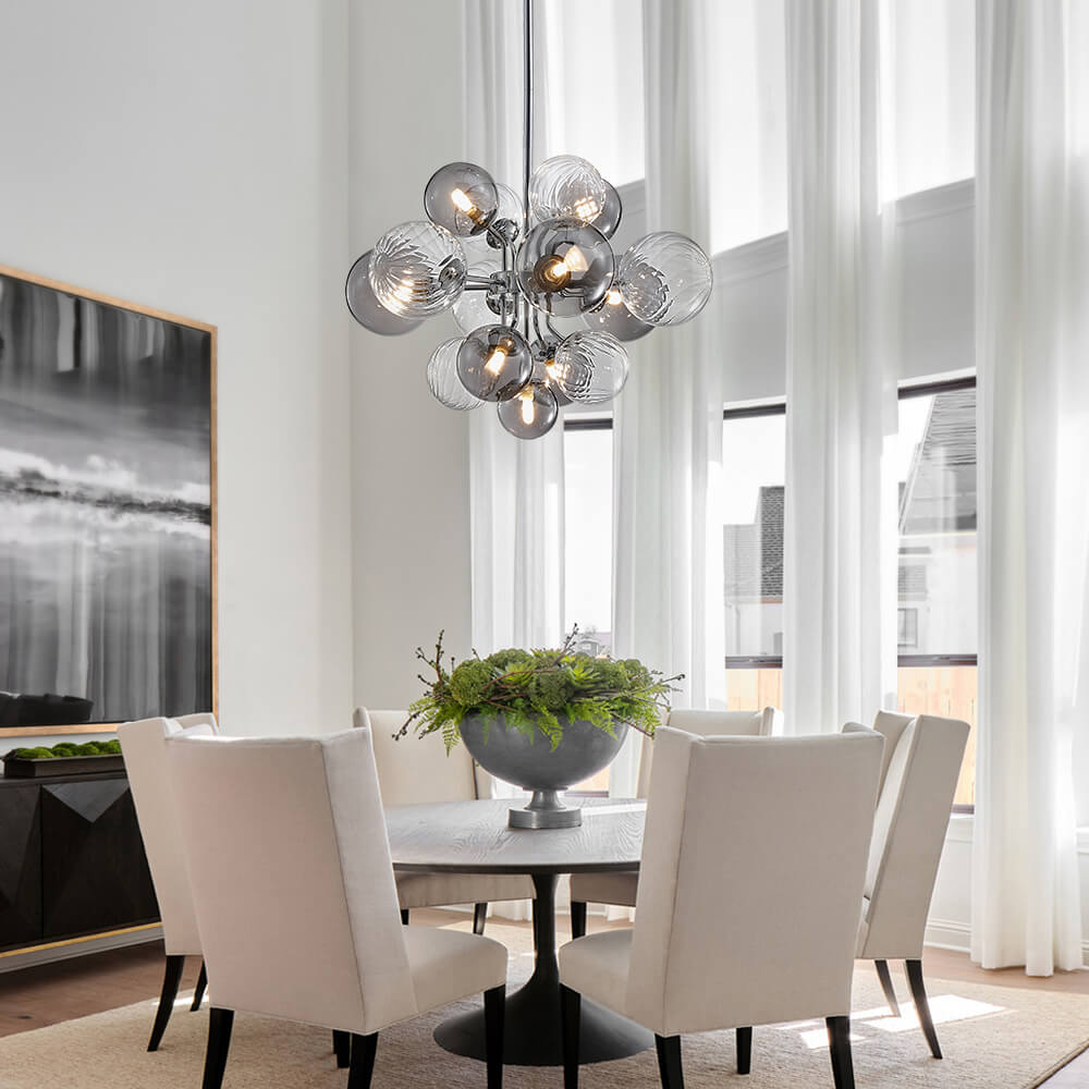Virela Postmodern luxury Glass Chandelier - Lamp Copper