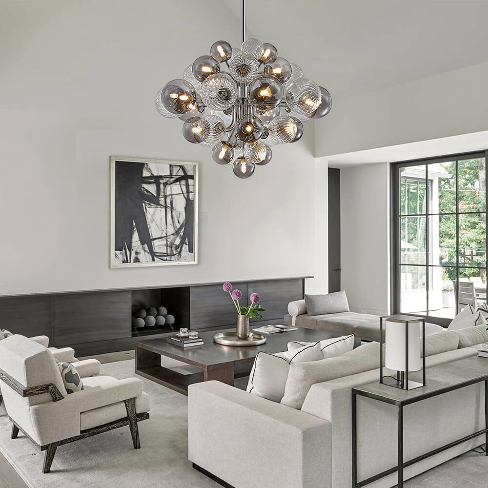 Virela Postmodern luxury Glass Chandelier - Lamp Copper