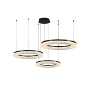 Idyll Modern Minimalist Round LED Metal Resin Chandelier - Lamp Copper