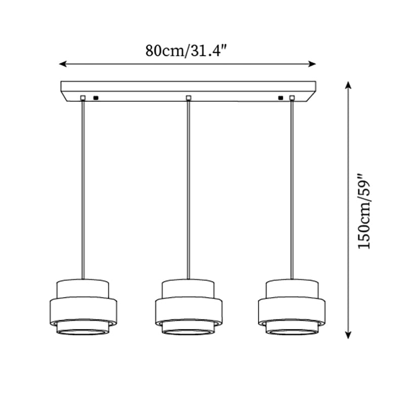 Perra Pendant Light Travertine - Lamp Copper