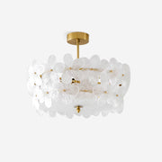 Fionel Glass Semi-Flush Mount Light - Lamp Copper