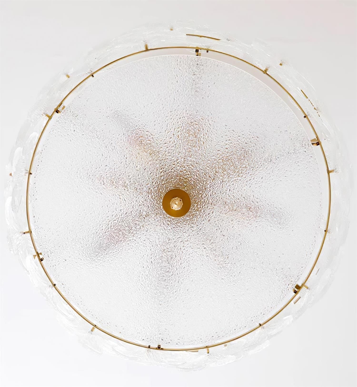 Fionel Glass Semi-Flush Mount Light - Lamp Copper