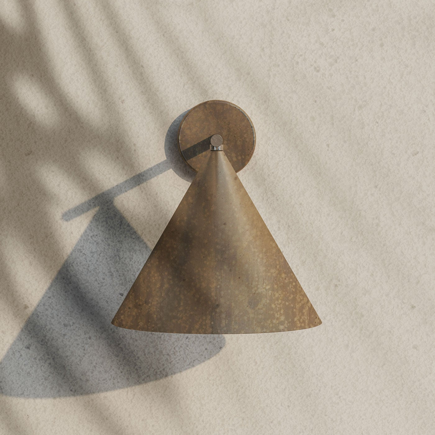 Whorl Vintage Industrial Metal Acrylic Wall Lamp - Lamp Copper
