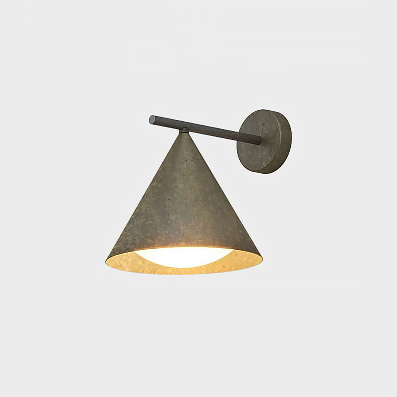 Whorl Vintage Industrial Metal Acrylic Wall Lamp - Lamp Copper