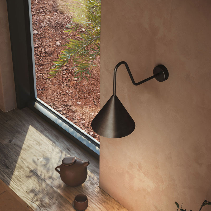 Whorl Vintage Industrial Metal Acrylic Wall Lamp - Lamp Copper