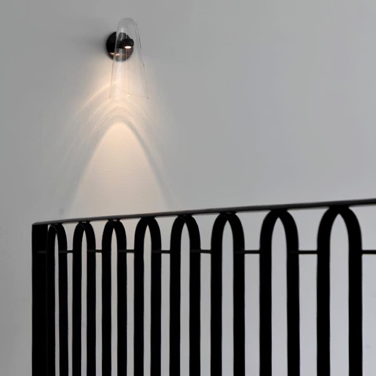 Yoke Modern Minimalist Metal Glass Wall Lamp - Lamp Copper