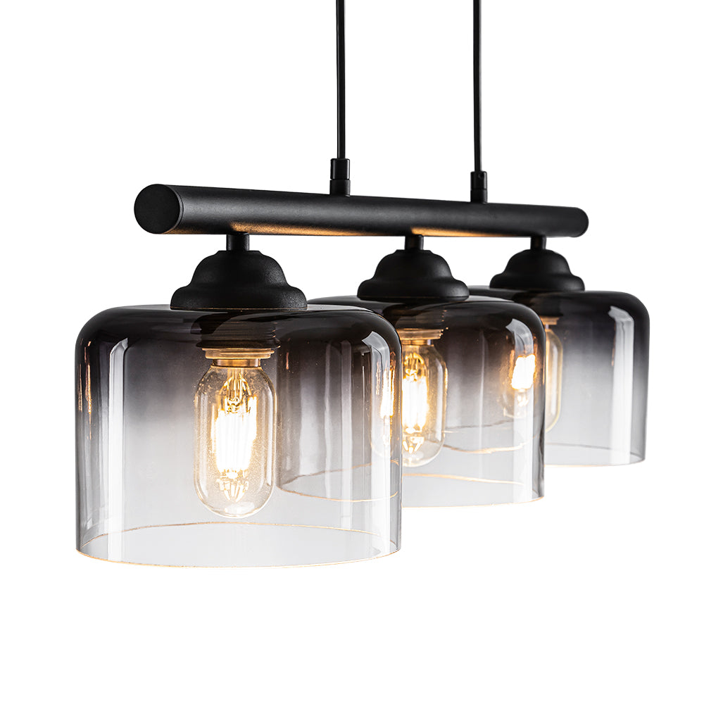 Valion Contemporary Gradual Smoked Glass Chandelier - Lamp Copper