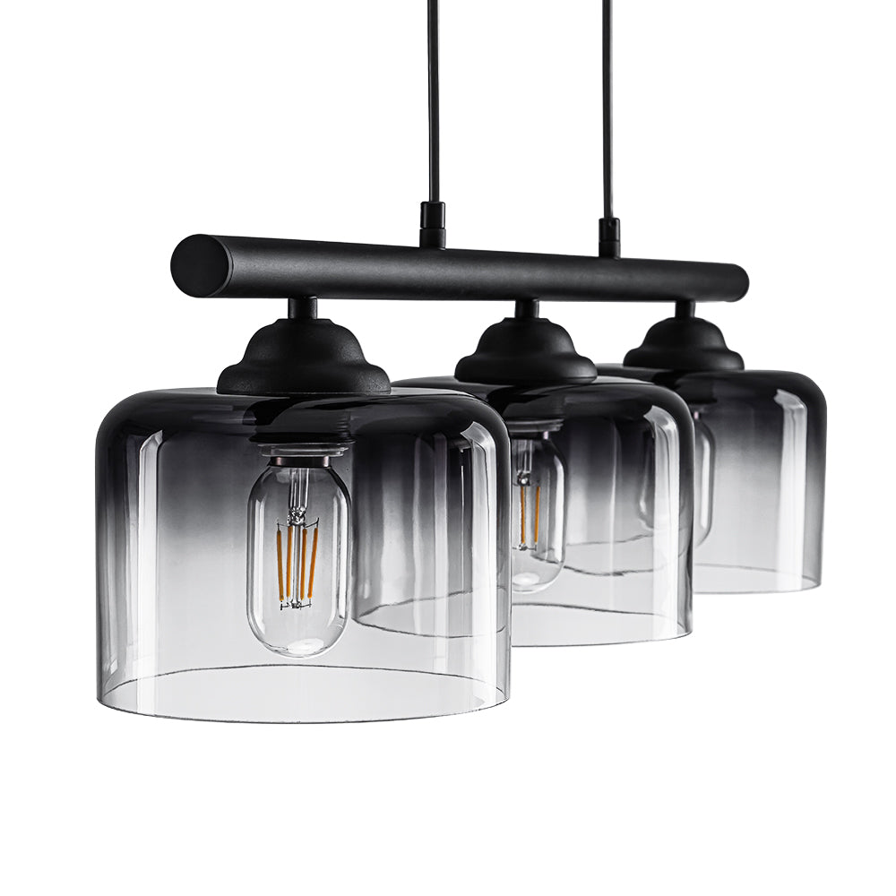 Valion Contemporary Gradual Smoked Glass Chandelier - Lamp Copper