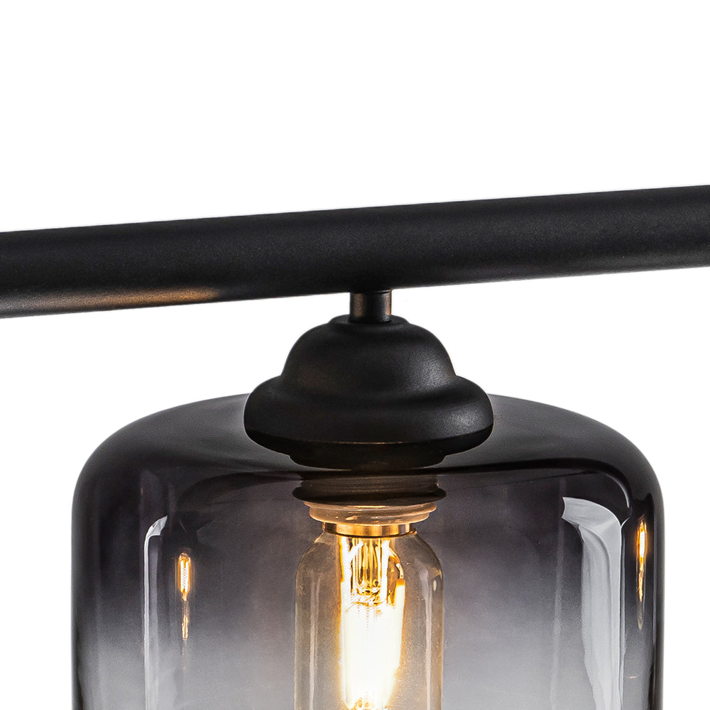 Valion Contemporary Gradual Smoked Glass Chandelier - Lamp Copper
