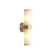 Sway Modern Minimalist Vanity Alabaster Sconce Wall Lamp - Lamp Copper