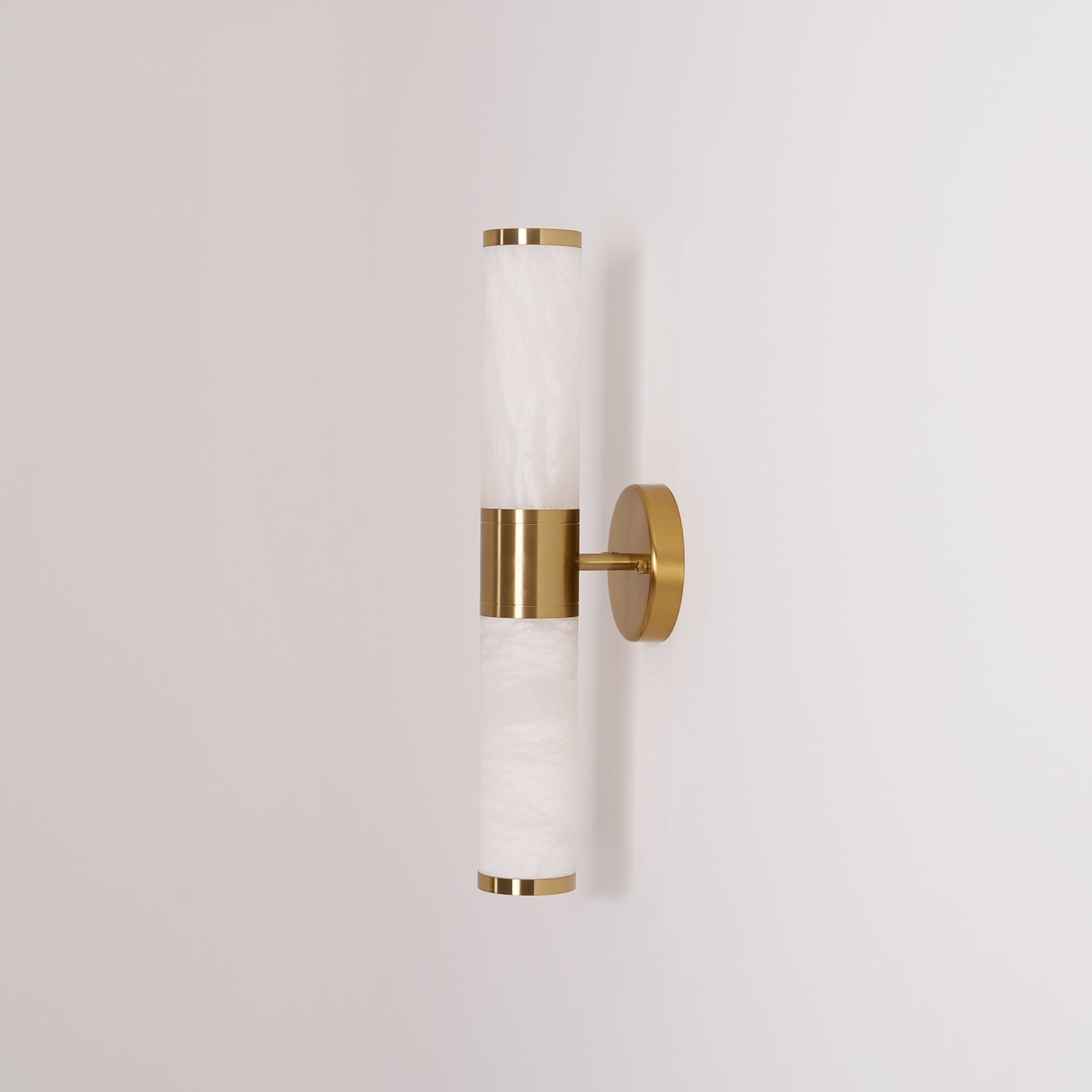 Kaia Minimalist Alabaster Wall Lamp - Lamp Copper
