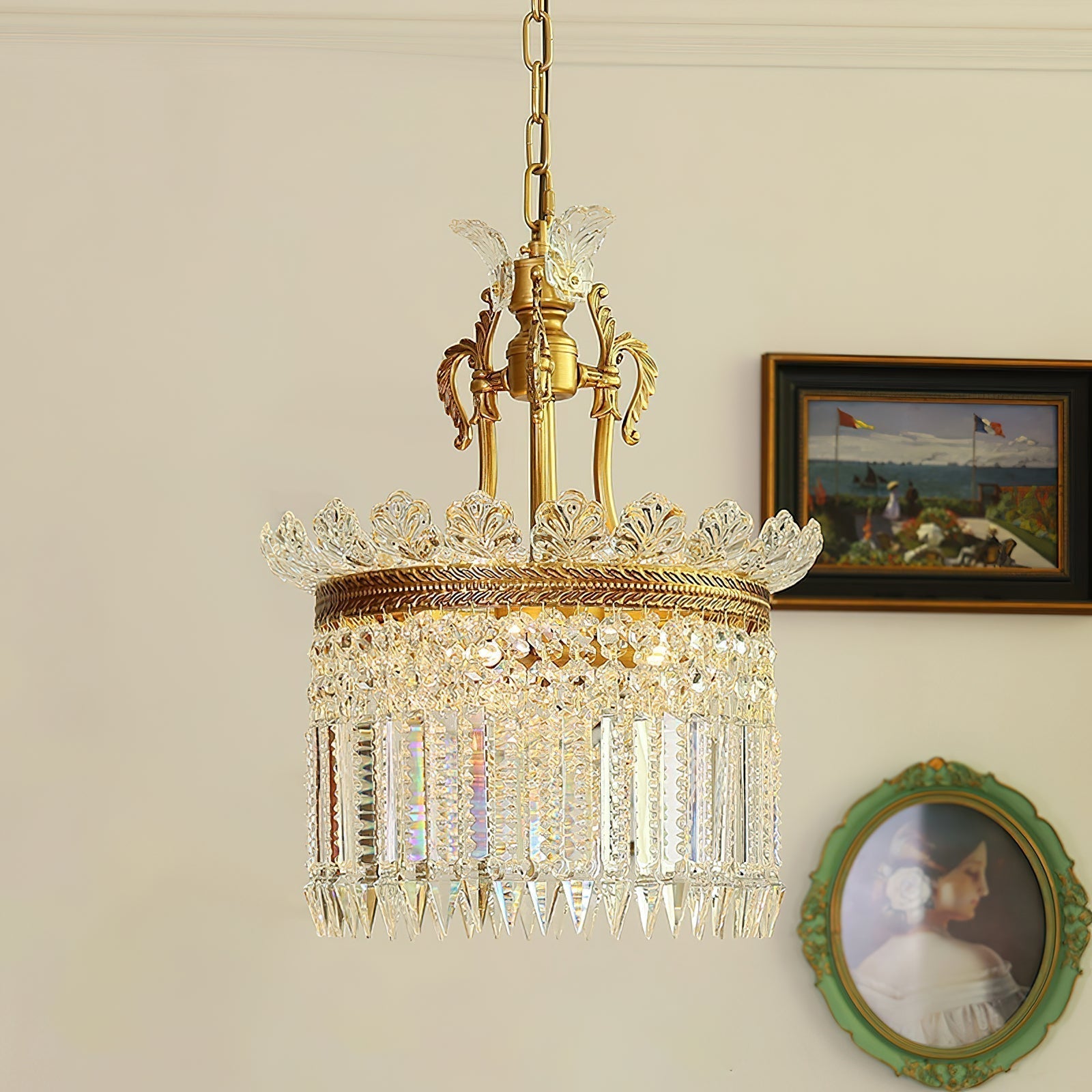 Miles Chandelier French Empire Luxury Farmhouse - Lamp Copper