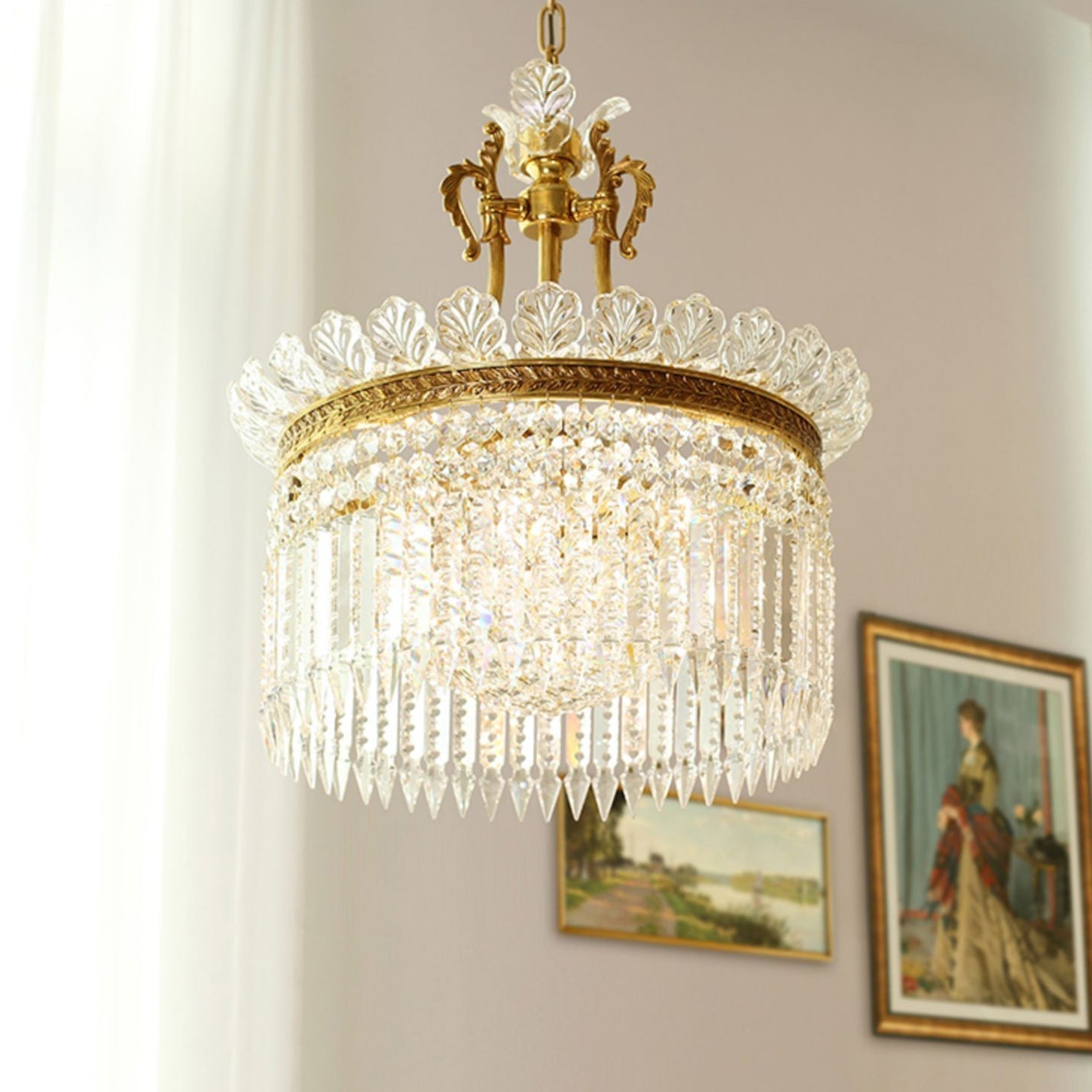 Miles Chandelier French Empire Luxury Farmhouse - Lamp Copper
