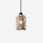 Eryno Concrete Travertine Pendant Light - Lamp Copper