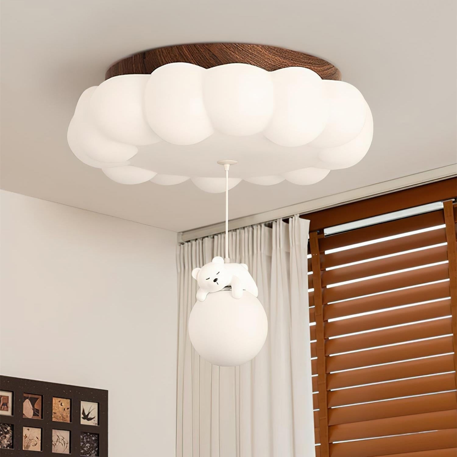 Quen Cute Cake Bear Ceiling Light - Lamp Copper